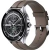 Išmanusis laikrodis Xiaomi Watch 2 Pro 4G LTE, Sidabrinės spalvos korpusas su rudos spalvos odiniu dirželiu