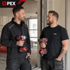 2-in-1 komplektas: gręžtuvas-sukiklis + akumuliatorinis smūginis veržliaraktis, 2x 21 v 3 ah akumuliatoriai