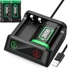2x 2650 mah akumuliatoriai xbox series pultams ir įkroviklis