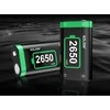 2x 2650 mah akumuliatoriai xbox series pultams ir įkroviklis