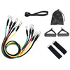 Exercise bands set of 5 resistance bands expander