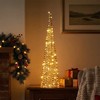 Apšviestas Kalėdų medis 80 cm su 80 LED - Auksinė dekoracija