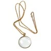 Reading glass auksinis neck 5x elegant
