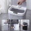 Automatinė šiukšliadėžė su intelektualiu 16L baltojo/akumuliatoriaus jutikliu
