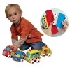 K's Kids Automobilis su traukos mechanizmu - Mokyklinis Autobusas ir Gaisrininkų Valtis