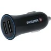 Automobilių įkroviklis 2.4a 2x USB + USB-C Swissten Cable