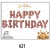 Balionai užrašas „happy birthday“ girlandė, rožiniai, dekoracija