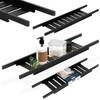 Bathroom Solutions Vonios Lentyna 68 cm Bambuko Medinė Juoda