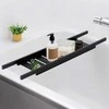 Bathroom Solutions Vonios Lentyna 68 cm Bambuko Medinė Juoda