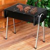 BBQ Anglinis grilis Kompaktiškas nešiojamas 48x33x46 cm