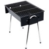 BBQ Anglinis grilis Kompaktiškas nešiojamas 48x33x46 cm