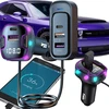 FM Bluetooth siųstuvas automobiliui su 3 USB ir C tipo adapteriu
