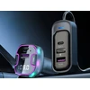 FM Bluetooth siųstuvas automobiliui su 3 USB ir C tipo adapteriu