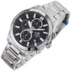 Laikrodis Casio Laikrodžiai Vyrams EFB-710D-1A Chronografas Juodas Dialas