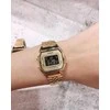CASIO Moteriškas laikrodis LA680WGA-9B Su auksine apyranke