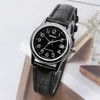 CASIO Moteriškas laikrodis LTP-V002L-1B, sidabrinė korpuso spalva, juodas dirželis