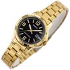 Casio Moteriškas laikrodis LTP-V004G-1B Aukso riešinė, Juoda ciferblatas