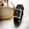 CASIO Unisex laikrodis MTP-B175-5B - rožinės aukso korpuso, juodos apyrankės