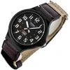 CASIO Vyriškas Laikrodis MW-240B-5B - Juodas Dialas, Rudas/Bibė Dirželis