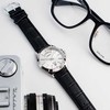CASIO VYRŲ LAIKRODIS MTP-1370L 7AVDF (zd116a) - Juodas dirželis, kvarcinis mechanizmas