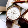 CASIO Vyrų Laikrodis MTP-E321RL-5A, Rudos Odos Dirželis, Mėlynos Akcentai