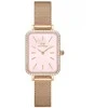 Daniel Wellington Moteriškas laikrodis Quadro Lumine Bezel Melrose Rožinė