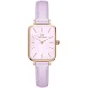 Daniel Wellington Moteriškas Laikrodis Quadro Lavender Mop 20mm Rausvas Auksas
