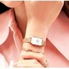 Daniel Wellington Moteriškas Laikrodis Quadro Lumine Pressed Piano 20mm - Rožinė Aukso Spalva