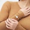Daniel Wellington Moteriškas Laikrodis Quadro Mini 15mm DW00100725 - Baltas / Auksinis