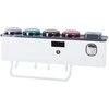 Toothbrush organiser cups toothpaste dispenser uv