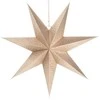 Dekoratyvinė žvaigždė 60 cm - Šampano auksinė - Kalėdų ornamentas