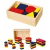 Dienes mediniai blokai Geometrinės figūros Viga žaislai Montessori