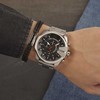 DIESEL Vyriškas laikrodis DZ4308 - MEGA CHIEF, sidabro spalvos