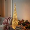 Dirbtinis Kalėdų medis 60 cm su LED apšvietimu, šiltai baltas