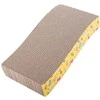 Cardboard cat scratcher horizontal wave catnip