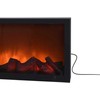 Elektrinis židinys LED 57x25 cm juodas