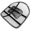 Back support with massager for armchair