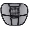 Back support with massager for armchair