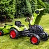 FALK Pedaliniai traktoriukai CLAAS su priekaba Žalios