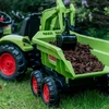 FALK Traktorius su Puspriekabe CLAAS AVEC Žalias Pedalas 3+ Metų