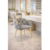 FERTONE Prabangi Velvetinė Kėdė, Pilka Valgomojo/Living Room