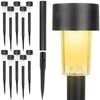 GARDLOV LED saulės žibintai - 10 vnt, automatinis, atsparus vandeniui, šiltai baltas švytėjimas