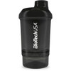 Gertuvė BioTechUSA Sporto Šeikeris Wave+ Nano 300+150 ml Juodas