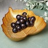 Glasschälchen Snackschale Knabberschale Dessertschale Schälchen aus Glas Gold Blatt 16x14 cm 180 ml