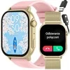 GRAVITY Išmanusis laikrodis GT15-7 - Bluetooth, šviesus ekranas, rožinis/auksinis
