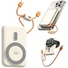 Greito įkrovimo powerbankas, 10000 mah, usb, lightning, belaidis