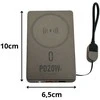 Greito įkrovimo powerbankas 5000 mah 20 w usb-c, usb-a, qc 3.0, belaidis