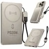 Greito įkrovimo powerbankas 5000 mah 20 w usb-c, usb-a, qc 3.0, belaidis