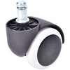 Rubber swivel chair castors 5pcs