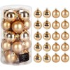 Home Styling Collection Kalėdiniai kamuoliukai stikliniai 20 vnt. auksiniai 6 cm